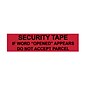 Tape Logic 2" x 60 yds. x 2.5 mil Secure Tape,  Red,  1/Pk