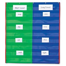 Learning Resources Pocket Charts, 2 & 4 Column Double-Sided (LER2382)