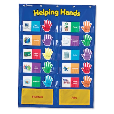 Learning Resources Pocket Chart, Helping Hands (LER2903)