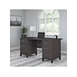 Bush Furniture Somerset 60"W Office Desk with Drawers, Storm Gray (WC81528K)