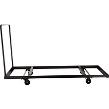 NPS #DY-3072 Folding Table Dolly - Horizontal Storage - Max 72L, Brown