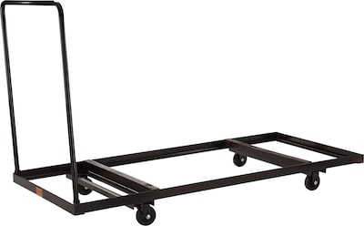 NPS #DY-3072 Folding Table Dolly - Horizontal Storage - Max 72L, Brown