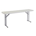 NPS BT1800 Series Folding Table, 72 x 18, Gray (BT187210)