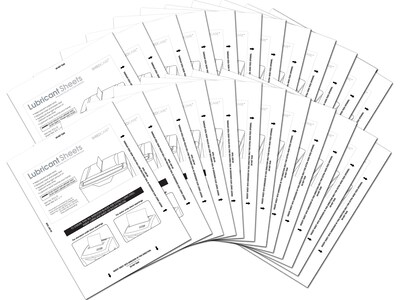 ShredCare Shredder Lubricant Sheet, 8.5 x 11, 24/Pack (SCLL24)