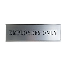 Custom Mountable Engraved Sign with Metal Flush Wall Mount Holder, 3 x 8