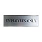 Custom Mountable Engraved Sign with Metal Flush Wall Mount Holder, 3" x 8"