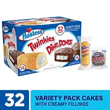 Hostess Variety Snack Cakes, 1.31 oz., 32/Box (220-01110)