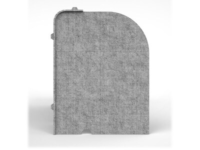 Ghent Freestanding Desktop Divider, 24"H x 36"W, Silver Polyester (ADS2436SIL)