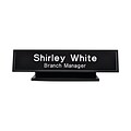 Custom Architectural Desk Name Plate Sign with Holder, 1-3/4 x 9-1/8