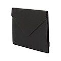 Smead Soft Touch Expanding Wallet, Snap Closure, Letter Size, Black (70920)