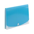 Smead Moisture Resistant Plastic Accordion File, 12-Pocket, Letter Size, Teal/Clear (70869)