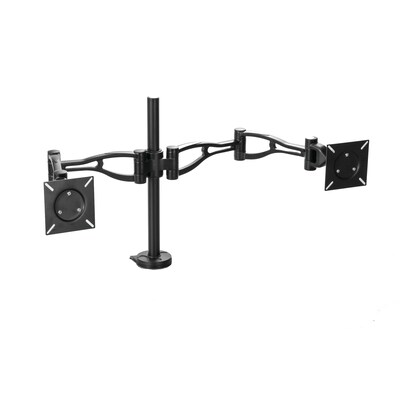 Fellowes Professional Series Depth Adjustable Dual Monitor Arm, Up to 32, Black (8041701)