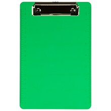 JAM Paper Plastic Clipboard, Memo Size, Green (331CPMGR)