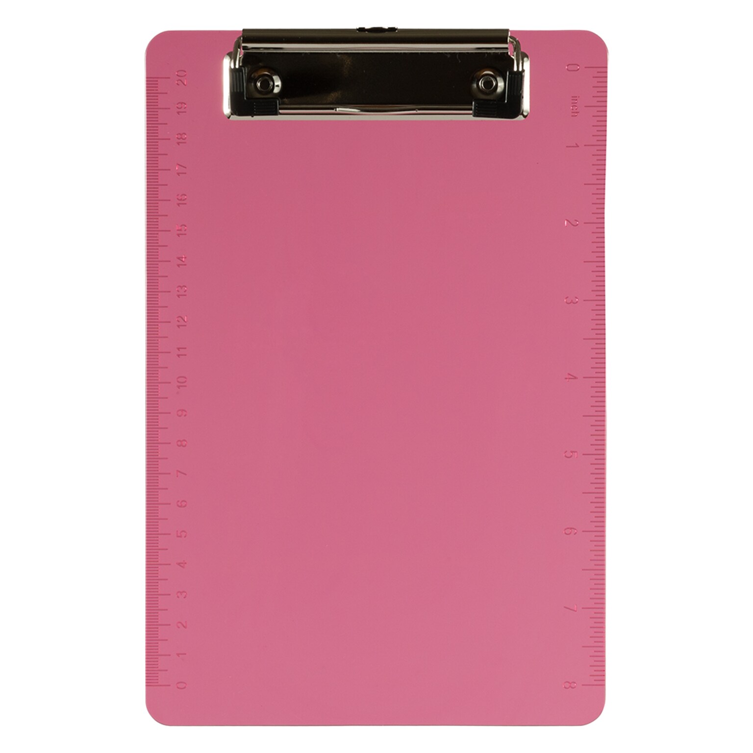JAM Paper Plastic Clipboard, Memo Size, Pink (331CPMPI)