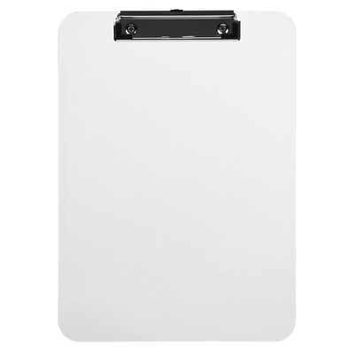 JAM Paper Plastic Clipboards, Clear, 12/Pack (340928126A)