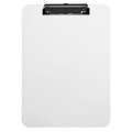 JAM Paper Plastic Clipboards, Clear, 12/Pack (340928126A)