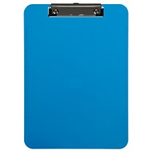 JAM Paper Plastic Clipboard, Letter Size, Blue, 12/Pack (340926882AZ)