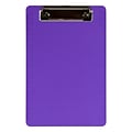 JAM Paper Plastic Clipboard, Memo Size, Purple, 12/Pack (331CPMPUA)