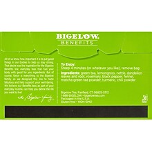 Bigelow Benefits Turmeric Chili Matcha Tea Bags, 18/Box (00826)