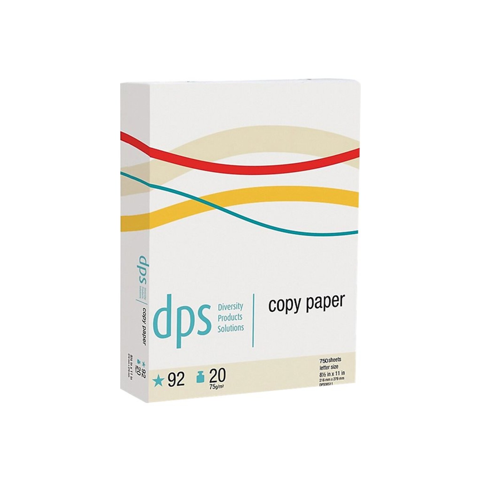 Diversity Products Solutions by Staples 8.5 x 11 Multipurpose Paper, 20 lbs., 92 Brightness, 750 Sheets/Ream