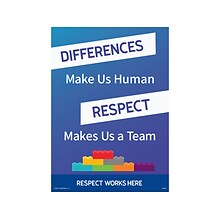 ComplyRight Respect Works Here Differences Make Us Human. Respect Makes Us a Team (A2028PK1)