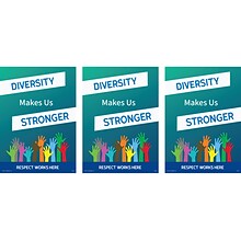 ComplyRight Respect Works Here Workplace Policies Poster, 3/Pack (A2030PK3)