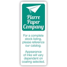 Custom Print Advertising Label, 1 x 2 Rectangle, 1 Standard Color, 1-Sided, 250 Labels/Roll