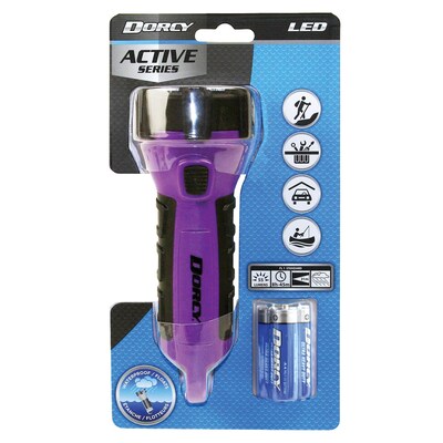 Dorcy 6.5" 55-Lumen Floating Flashlight, Purple (41-2508)