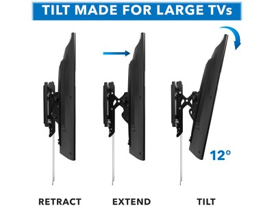 Mount-It! Premium Tilt Wall TV Mount, 154 Lbs. Max. (MI-382)