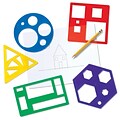 Learning Resources Primary Shapes Templates, Set of 5 (LER5440)