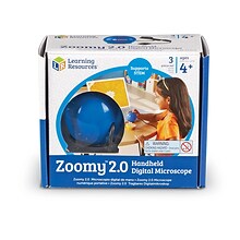 Learning Resources Zoomy 2.0 Handheld Digital Microscope, Blue (LER4429-B)