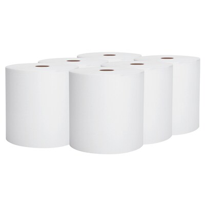 Scott Essential High Capacity Hardwound Paper Towel, 1-Ply, 6 Rolls/Carton (02000)