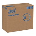 Scott Essential Recycled C-Fold Paper Towels, 1-ply, 200 Sheets/Pack (01510)