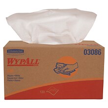 WypAll L30 DRC Wipers, 9.8W x 10L, White, 120/Box, 10 Boxes/Carton (3086)