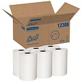 Scott SLIMROLL Recycled Hardwound Paper Towels, 1-ply, 580 ft./Roll, 6 Rolls/Carton (12388)