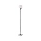 Adesso Fiona 71" Brushed Steel/White Marble Floor Lamp with Globe Shade (5179-22)