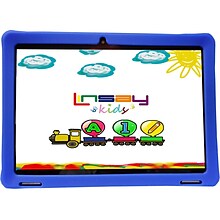 Linsay 10.1 Tablet with Case, WiFi, 2GB RAM, 64GB Storage, Android 13, Black/Blue (F10IPKIDSB)