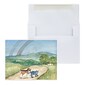 Custom Cat/Dog Rainbow Path Sympathy Cards, With Envelopes, 4-1/4" x 5-3/8", 25 Cards per Set