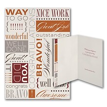 Custom Awesome Job Congratulations Cards, With Envelopes, 5-5/8 x 7-7/8, 25 Cards per Set