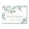 Custom Comfort, Support, Warm Thoughts Sympathy Cards, With Envelopes, 7 x 5, 25 Cards per Set