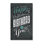 Custom Chalkboard Birthday Cards, With Envelopes, 4-11/16" x 8", 25 Cards per Set