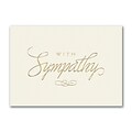 Custom Golden Sympathy Cards, With Envelopes, 7-7/8 x 5-5/8, 25 Cards per Set