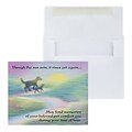 Custom Pet Fond Memories Sympathy Cards, With Envelopes, 4-1/4 x 5-3/8, 25 Cards per Set