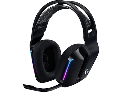 Logitech G Series G733 Wireless Over-the-Ear Gaming Headset, Black (981-000863)