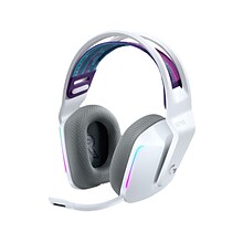 Logitech G Series G733 Wireless Over-the-Ear Gaming Headset, White (981-000882)