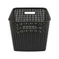 Advantus Extra Large Plastic Weave Basket, Black (37519)