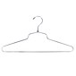 Nahanco 16" Metal Shirt/Dress Hangers, Chrome, 100/Pack (SLD-16)