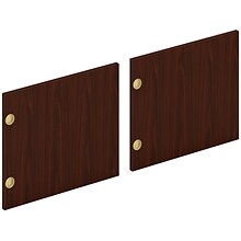 HON Mod Doors for Hutch and Wall Mounted Storage, Traditional Mahogany, 2/Carton (HLPLDR72LM.LTM1)