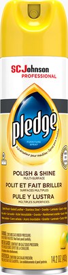 Pledge Polish and Shine Multiple-Purpose Cleaner, Lemon,14.2 oz (301168)
