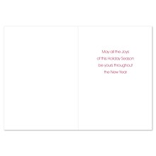 JAM PAPER Christmas Cards & Matching Envelopes Set, 7 6/7 x 5 5/8, Palm Wishes, 18/Pack (526939000